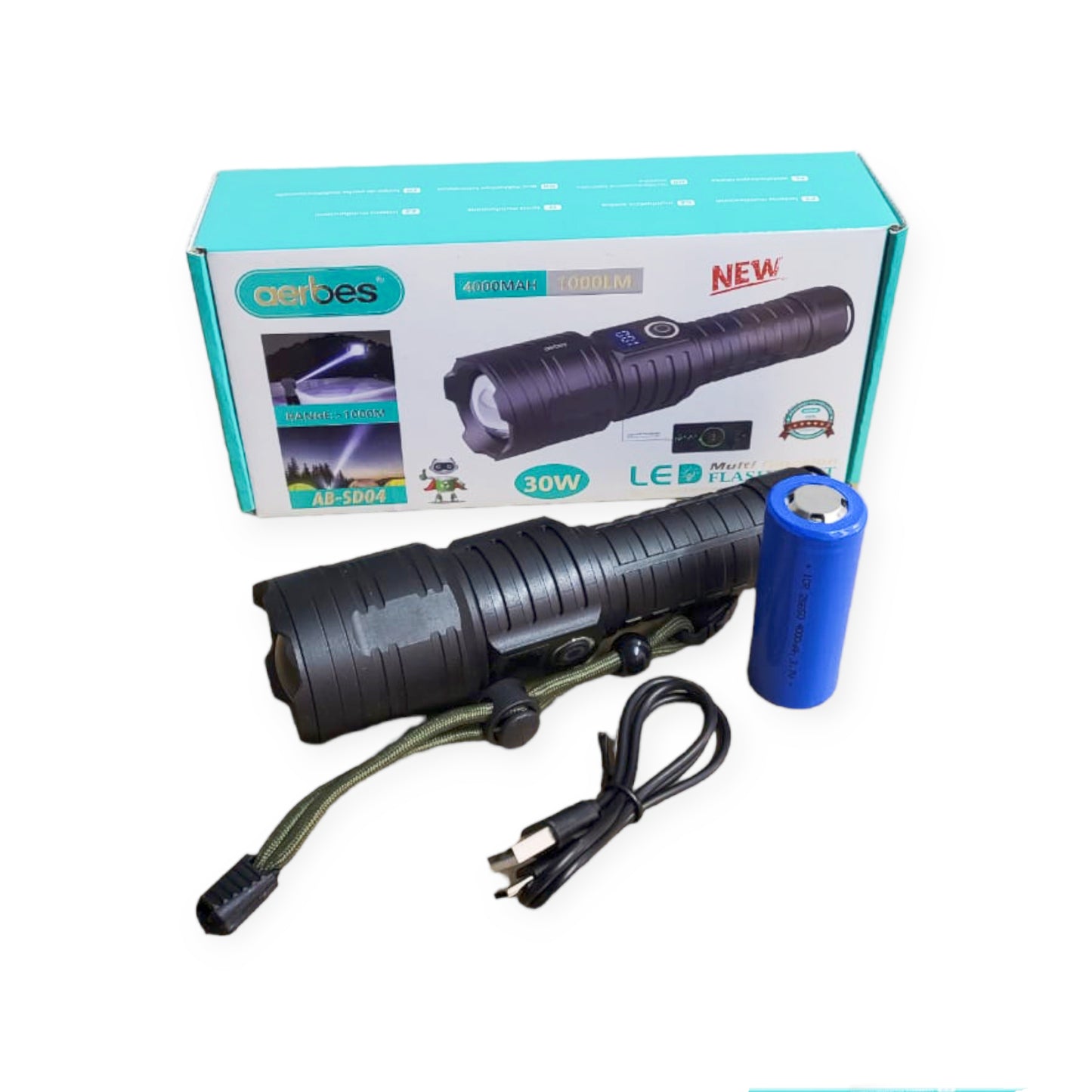 Aerbes AB-SD42 Rechargeable Cree LED High Power Searchlight