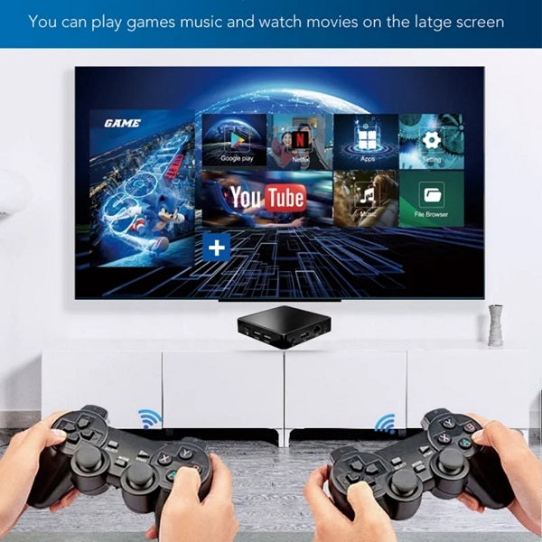 Aerbes M8PRO Dual System TV  Box Game Console 10K Ultra HD  with Built in Chrome Cast