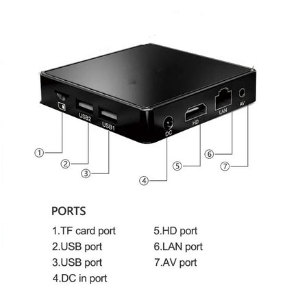 Aerbes M8PRO Dual System TV  Box Game Console 10K Ultra HD  with Built in Chrome Cast