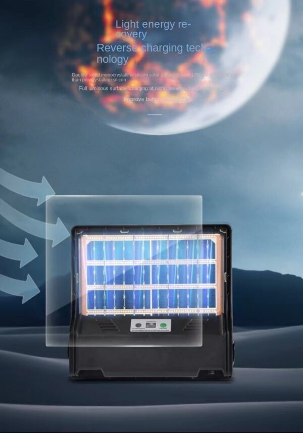 CH-400W-240 Thin Solar Light With Remote Control LEDs And Solar Panel Are Inclosed In Toughened Glass