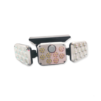 Three Head Outdoor Solar Sensor  LED Light