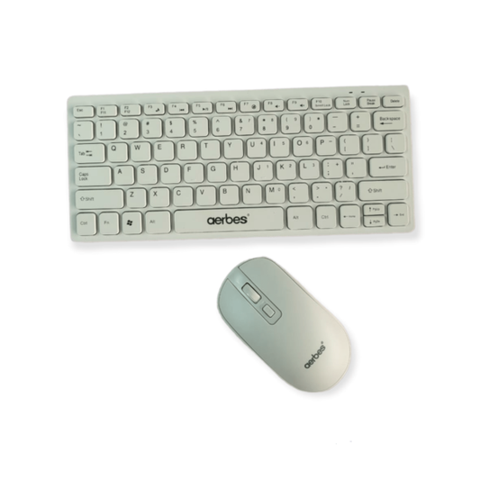 Aerbes AB-D001 2.4GHz Ultra-Thin Mini Wireless Keyboard & Mouse Set