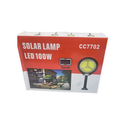 CC7702-3 Solar Powered Induction Street COB Light 100W