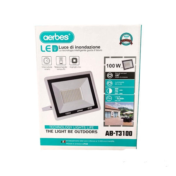 Aerbes AB-T3100 Positive White LED Floodlight 100W