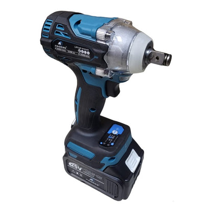 Electric Cordless Impact Wrench With  Two Batteries 25V 15000Mah