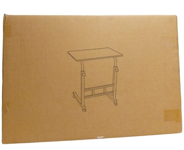 Adjustable 55cm-66cm  Laptop Bedside Table Trolley  Table Top 59cm x 39cm