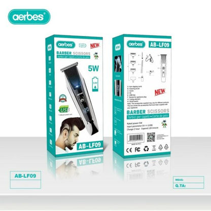 Aerbes Rechargeable Digital  Display Barber Clippers 5W