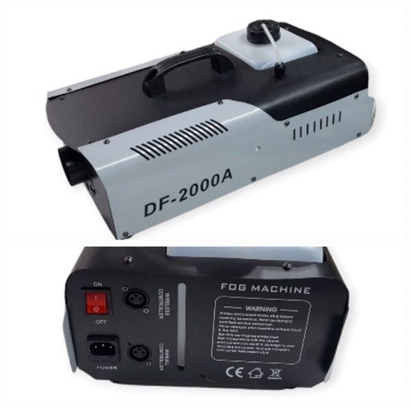 PM-014 Fog Machine Dual Control With LED Light + Remote Control