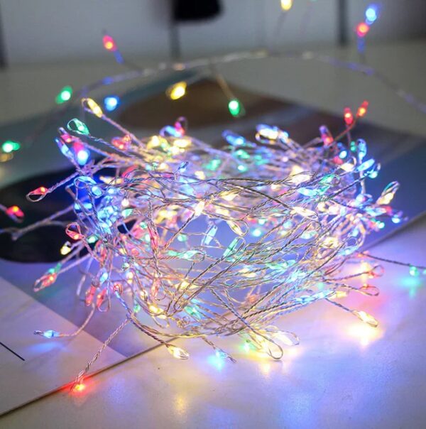 ZYF-95 Copper Wire Fairy Light 100LED RGB 220V 8 Mode Settings 3m