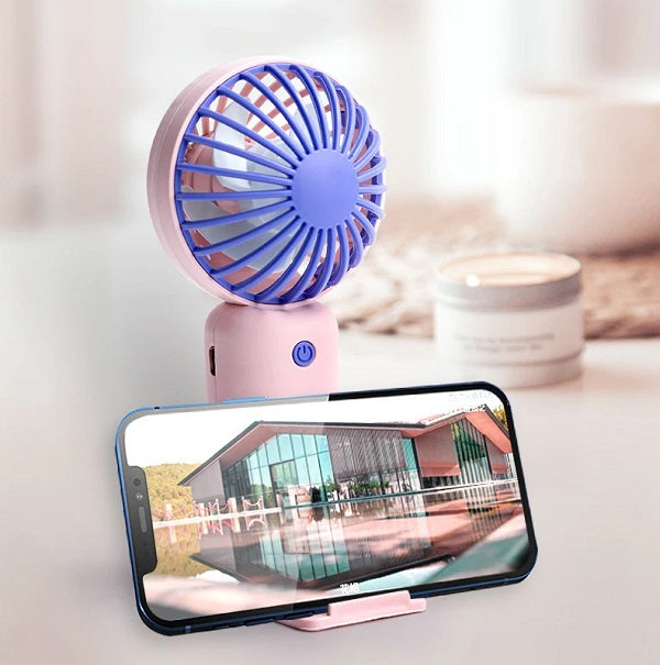 Rechargeable Mini fan With Base Phone  Holder