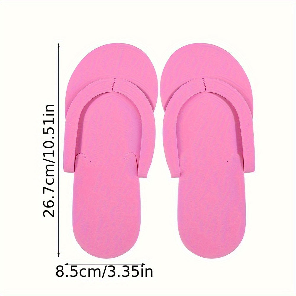 2pcsDisposable Foam Pedicure Slippers - Unscented, Great for Salons and Spas