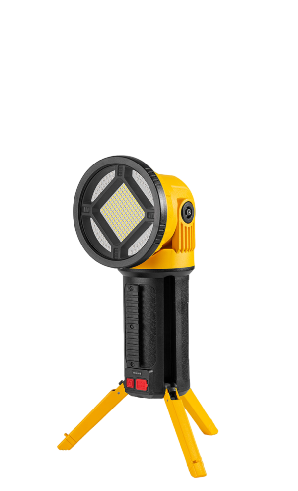 Rechargeable LED Work Light  Searchlight Doubles As A Power  Bank To Charge Electronic Devices