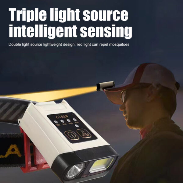 FA-919 Rechargeable Multifunctional Sensor LED COB Headlamp