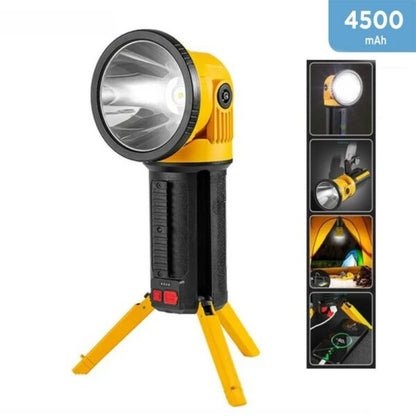 Multi-Function Flashlight Portable  LED Searchlight COB Handhold  Lamp Support Mobile Phone  Charging