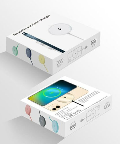 15W Magnetic Portable Wireless Universal Fast Charger