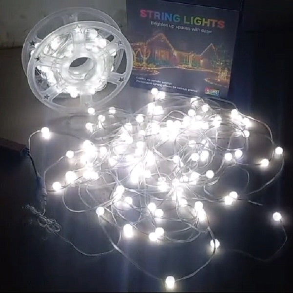 ZYF-170 50M White LED Frosted Balls 2835LED String Lights 220V