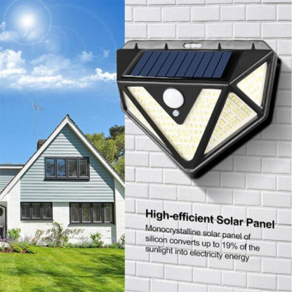 Solar Motion sensor Outdoor 3 Modes  Waterproof Wall Lamp 166SMD