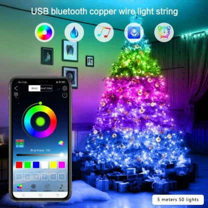 10M Bluetooth RGB Light Tree Decor With App Control