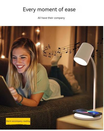 L18 Three-In-One Wireless Bluetooth Led Table Lamp Touch Dimmable Reading