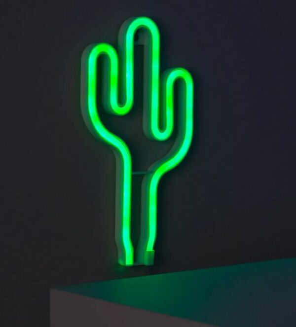 FA-A12 Cactus Neon Sign Lamp USB And Battery Operated