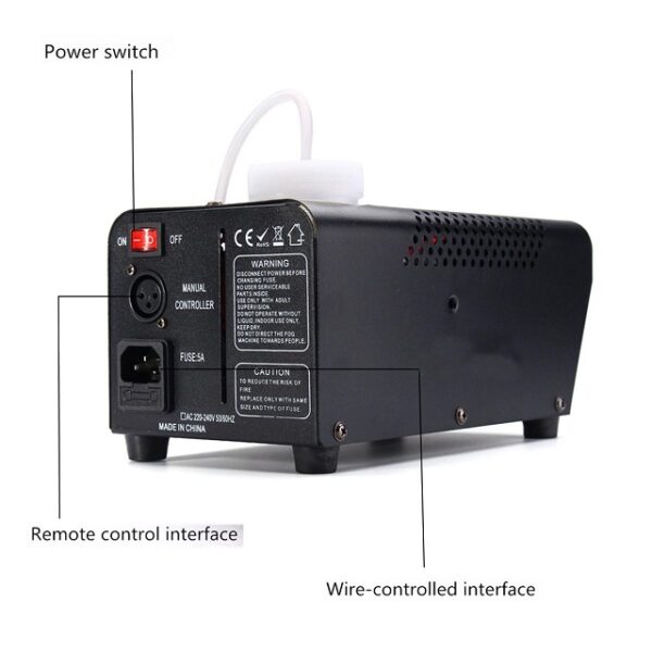 PM-012 Fog Machine Dual Control with LED Light + Remote Control 600W