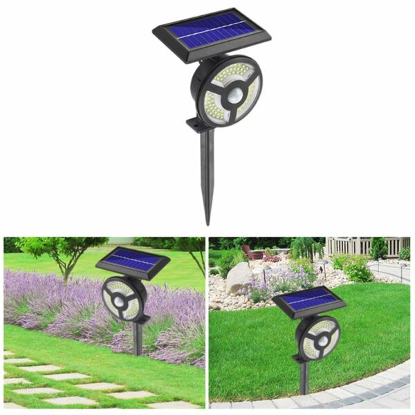 Solar Powered Sensor Motion LED Wall  & Ground Light (Ground Spike  Included)