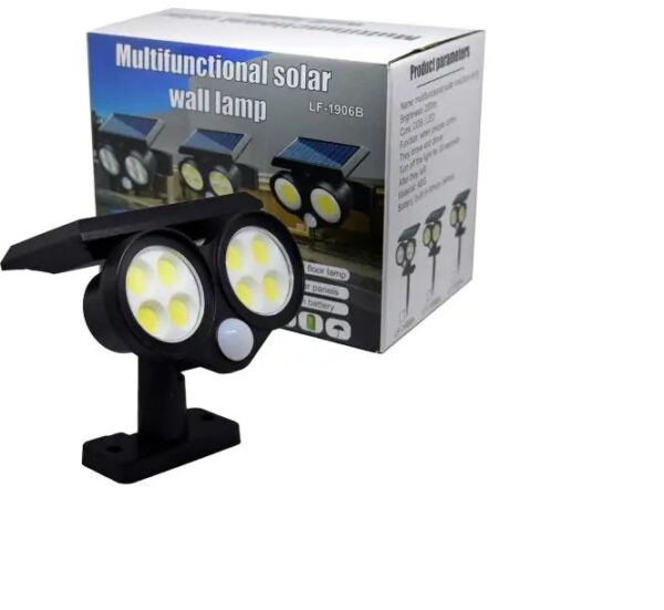 Solar Powered Cob Light Wall Lamp  200lm