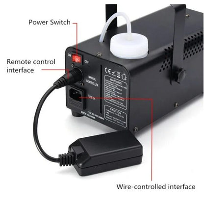 PM-012 Fog Machine Dual Control with LED Light + Remote Control 600W