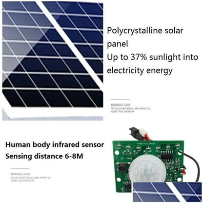 FA-EP-118 Solar Powered Human Induction Street Light With Remote Control And Pole 16W