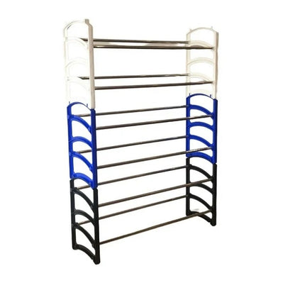 JG20375316 3 In 1 Adjustable 6 Tier Stainless Steel Shoe Rack