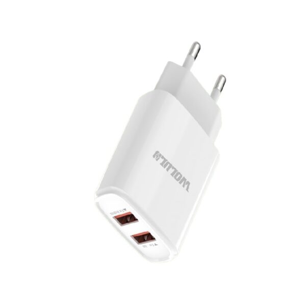 Wolulu AS-51393 Dual USB Smart Fast Wall Charger 2.1A