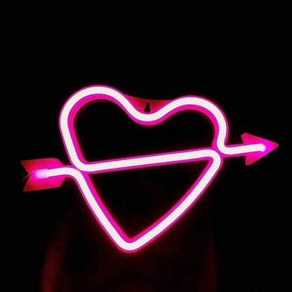 FA-A29 Cupid Heart Neon Sign USB And Battery Operated