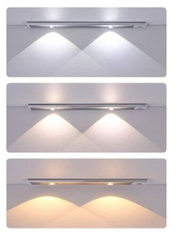 30cm Rechargeable USB Sensor Light 3  Tone White Lights