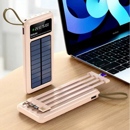 Wolulu 20000mah Solar Power  Bank with Cable Attached