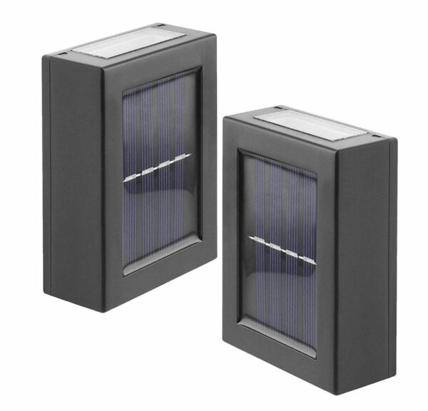 FA-010 Double Sided Solar Powered Wall light 2pcs White Light