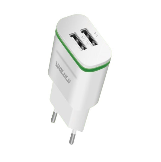 Wolulu AS-51371 Dual USB Wall Charger 2.1A+1A