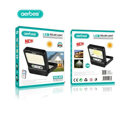 Aerbes Solar Powered Sensor Wall  Light With 60LED