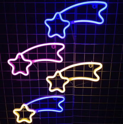 FA-A67 Shooting Star Neon Sign USB And Battery Operated