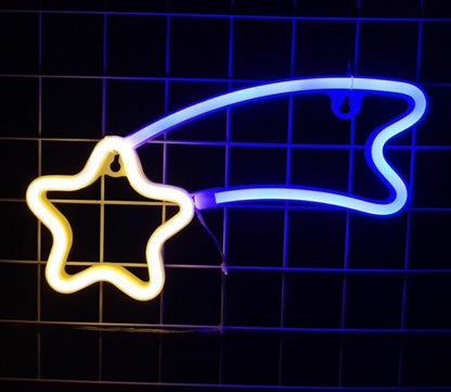 FA-A67 Shooting Star Neon Sign USB And Battery Operated