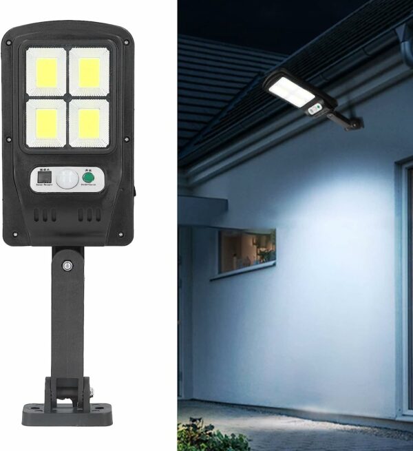 FA-818-4 Solar Sensor Human Induction Outdoor Light 4COB With Remote Control