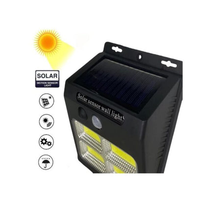 Solar Powered Motion Sensor Wall  Light 4COB