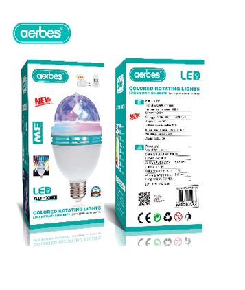 Aerbes AB-X001 LED Color Auto Rotating Lamp