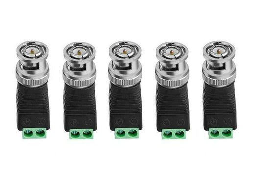 BNC Male Conversion Head,  Surveillance Video Q9 Connector  Solder Free  100 Pieces