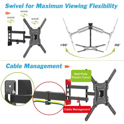 ORS-P45 Full Motion TV Bracket Wall Mount 19-55 Inch