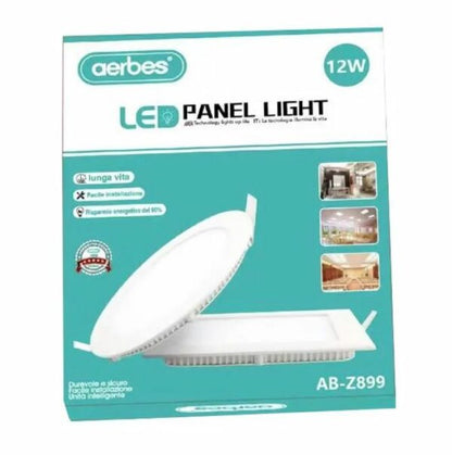 Aerbes AB-Z899-1 Square Panel Light 12W