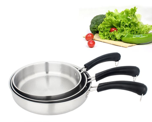 Stainless steel non stick frying pan