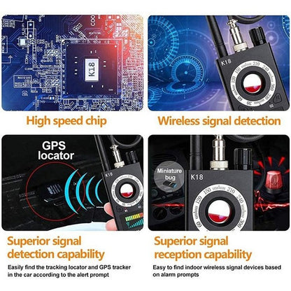 K18 GPS Tracking GSM Listening  Device Finder Wireless Camera  Detector