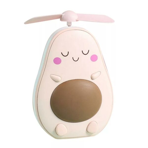 USB Rechargeable Hand-held Cute  AvocadoLow Noise Mini Portable  Handheld Fan