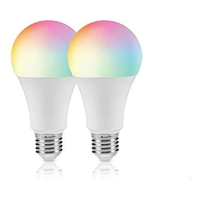 E27 LED Light Bulbs RGB Mood Color Changing 3W With Remote 2 Pack