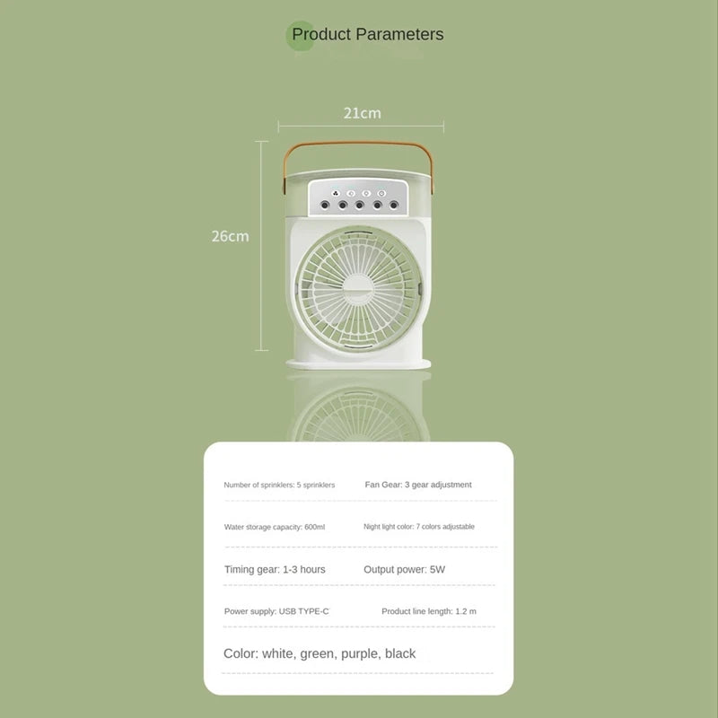 Mini 5 Spray Mist Cooling Fan